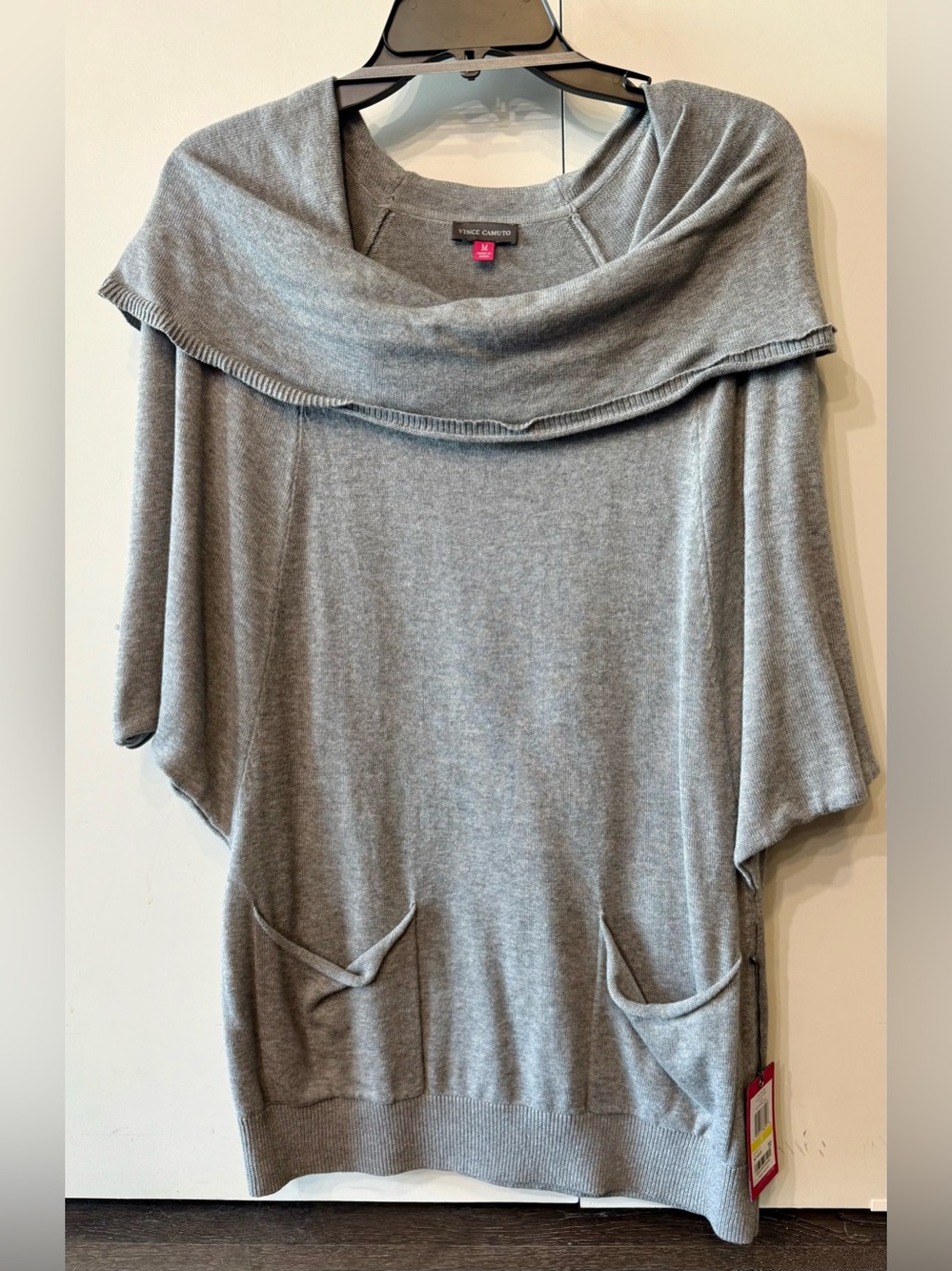 Vince Camuto Women's Gray Cowl Neck Sweater. NWT